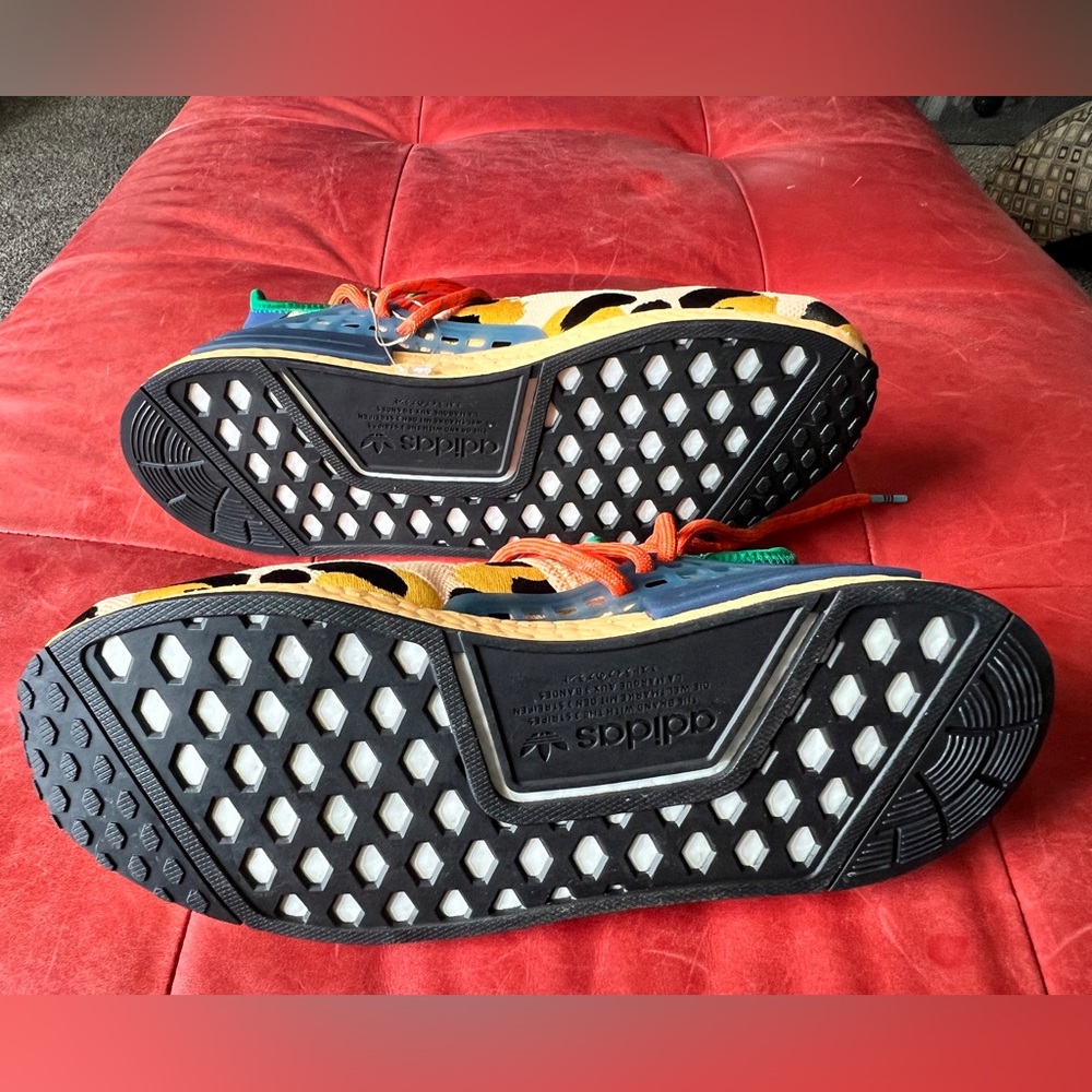 adidas NMD Hu Pharrell ‘Animal Print Leopard Pulse Amber’ size 9.5M - Picture 6 of 6